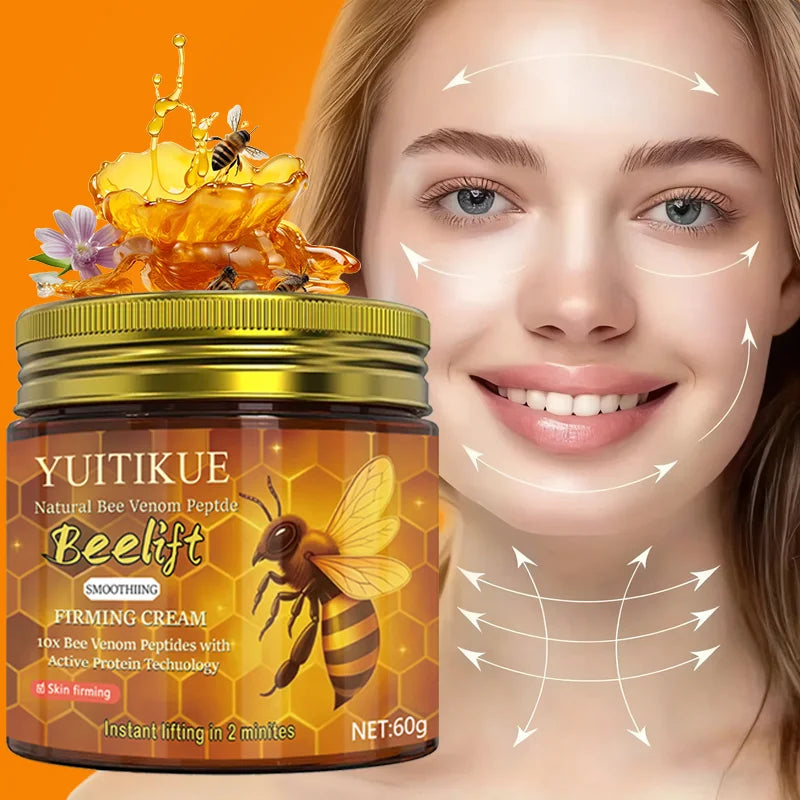 YUITIKUE Bee Venom Cream 60g – Instant Lift & Anti-Wrinkle Peptides Anti-Aging Face Cream Zpaxo
