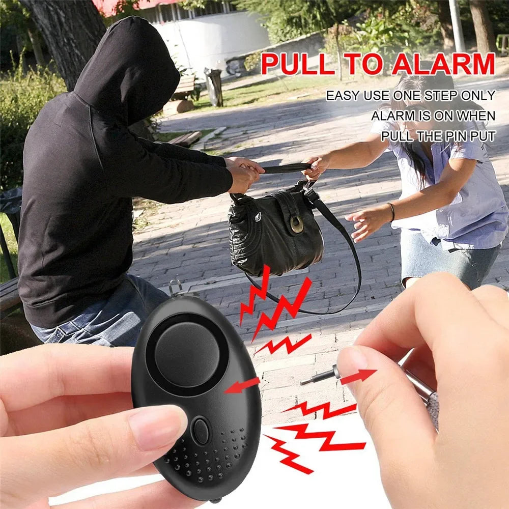 130dB Personal Safety Alarm with LED Light & Key Clip
