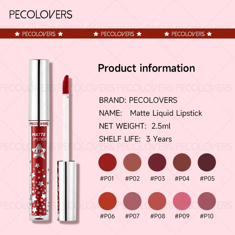 Velvet Matte Lip Gloss Sexy Lips Non-stick Silky Smooth Nude Perfect