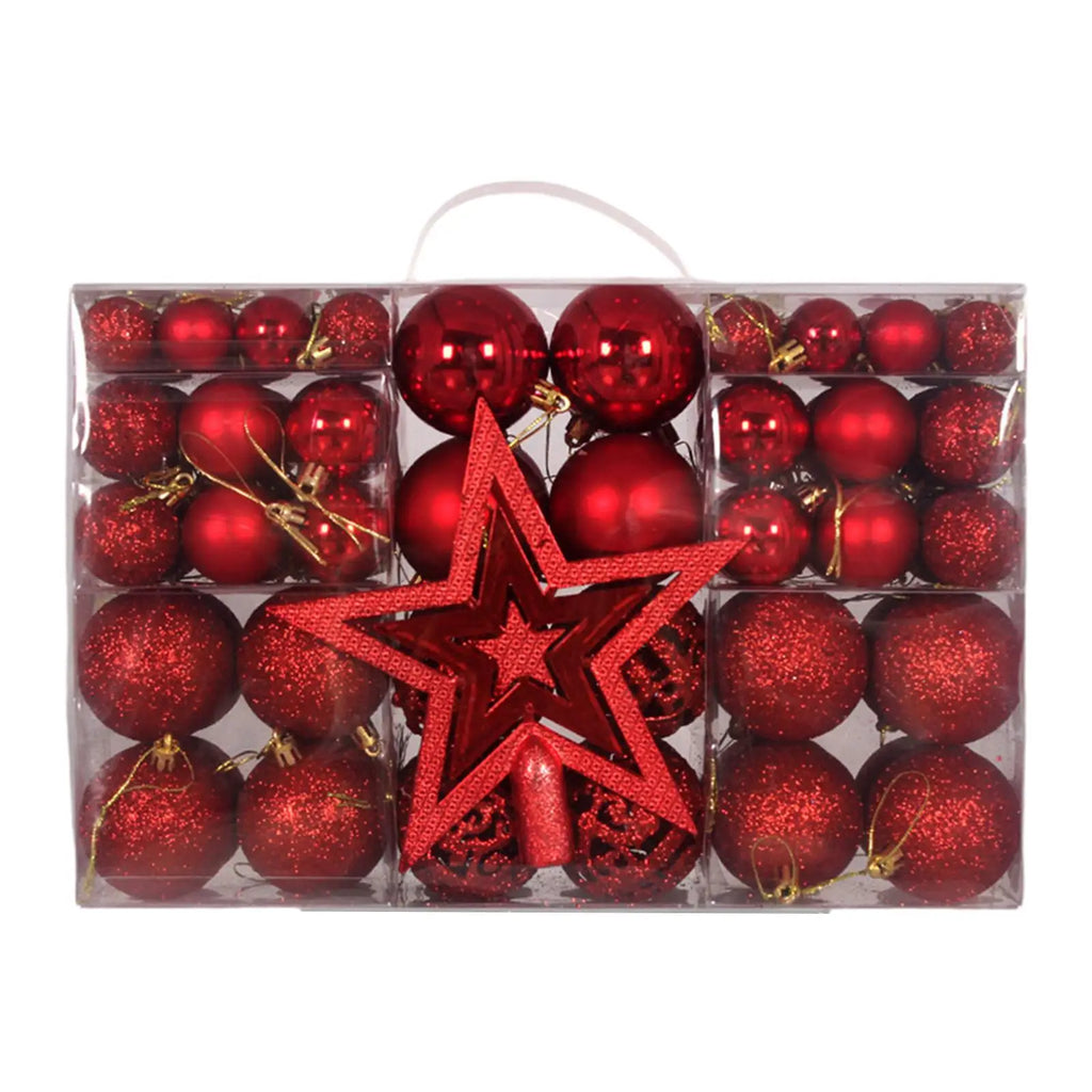 Christmas Ball Ornaments DIY Decorative Durable Tree Star Hanging Zpaxo