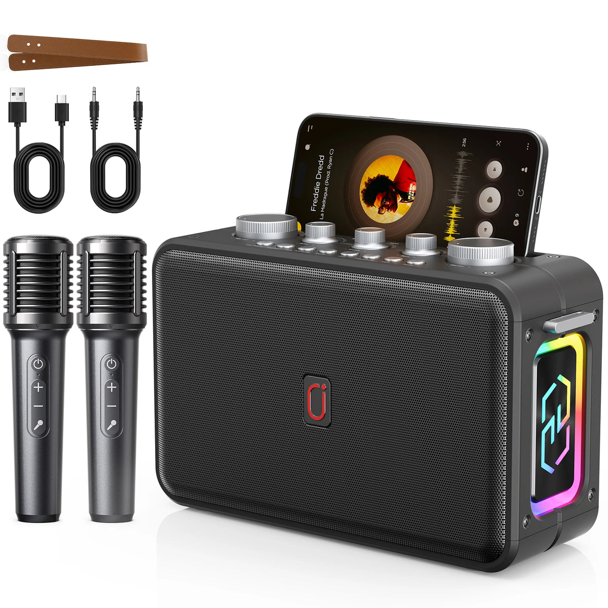 MS81 Karaoke Machine Portable Bluetooth 5 3 Speaker 2 Wireless Zpaxo MS81