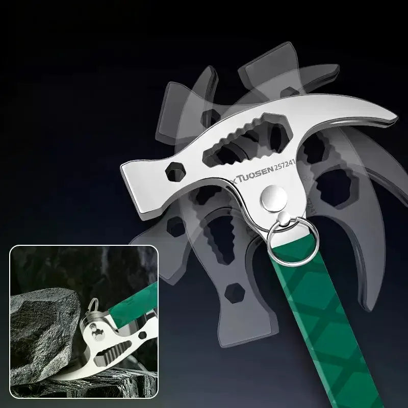 Wrench Pry Bar Nail Lifting Multifunctional Sheep Horn Connected Zpaxo