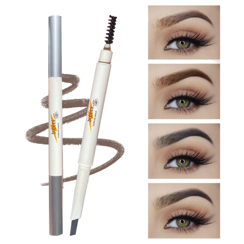 Double-ended fine-tip eyebrow pencil, waterproof, sweat-proof, smudge-proof, non-fading, natural color eyebrow pencil Zpaxo