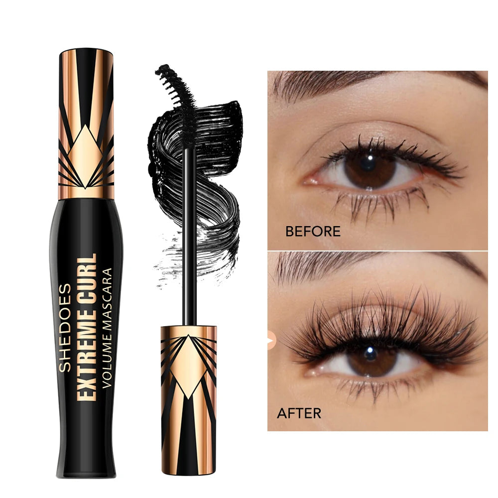 Extreme Curl Mascara - Waterproof Smudge-Proof Long-Lasting Thick Lashes Zpaxo