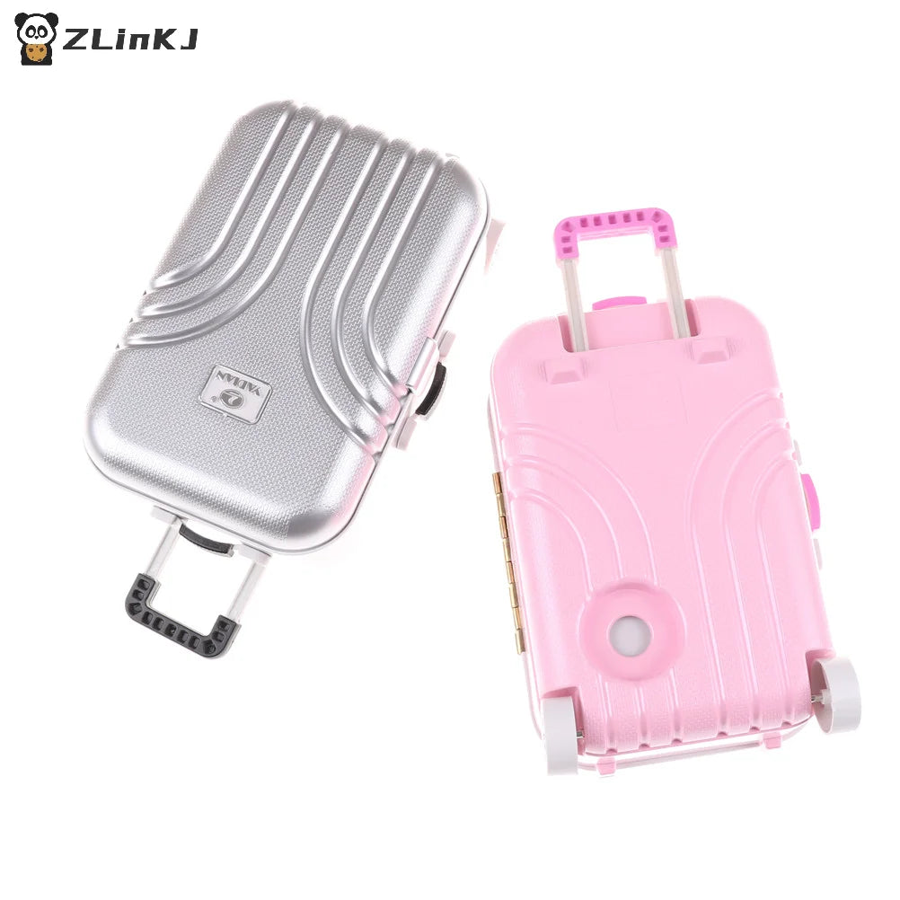 ▶1Pcs Mini Suitcase For 18 Inch American Doll & 1/3 & Newborn Baby Dolls Outdoor Travel Box Toy Accessories Zpaxo