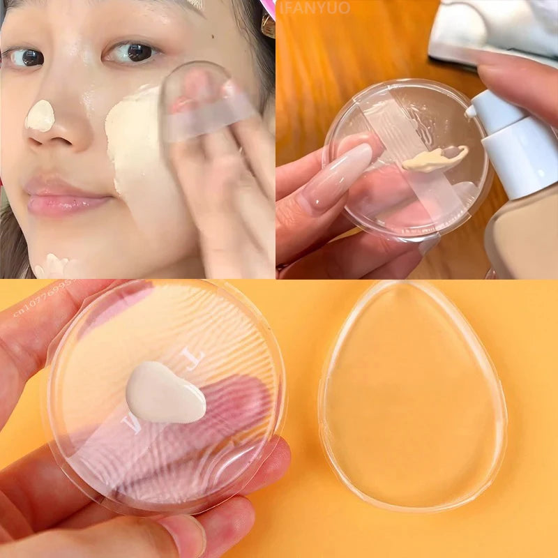 Soft Silicone Gel Powder Puff Sponge Cosmetic Face Foundation BB