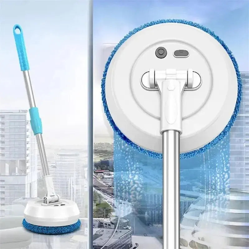 Wireless Electric Spin Mop Cleaning Machine Automatic 2 in 1 Wet & Dry Home Cleaner Car Glass Ceiling Door Windows Floor Cleaner Zpaxo