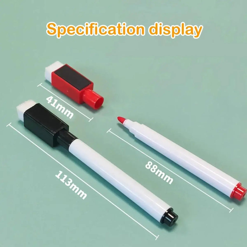 6/8Pcs Magnetic Erasable Whiteboard Pen Color Options Numbering Stationery Office Teaching Supplies For Whiteboard Student Note Zpaxo