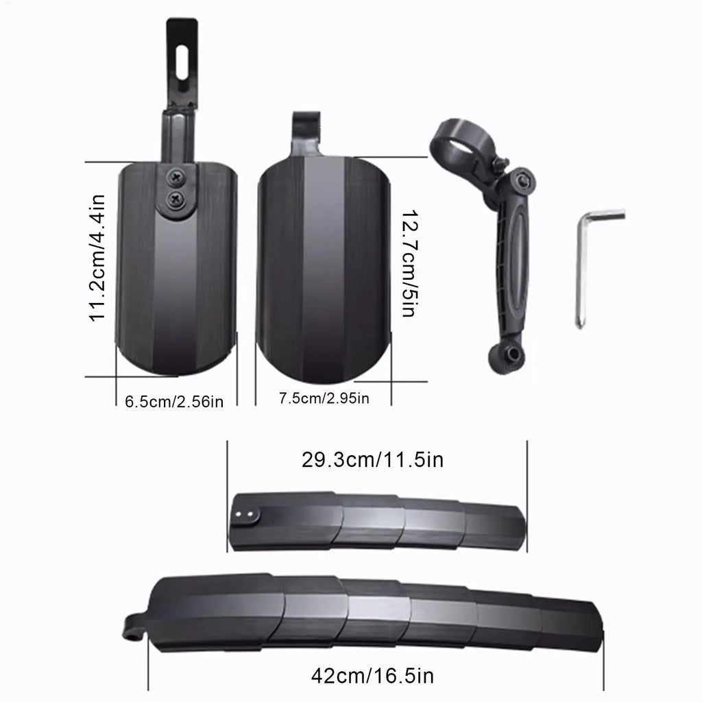 Bike Mud Guard Telescopic Bicycle Front Rear Fenders Splash Mudguard