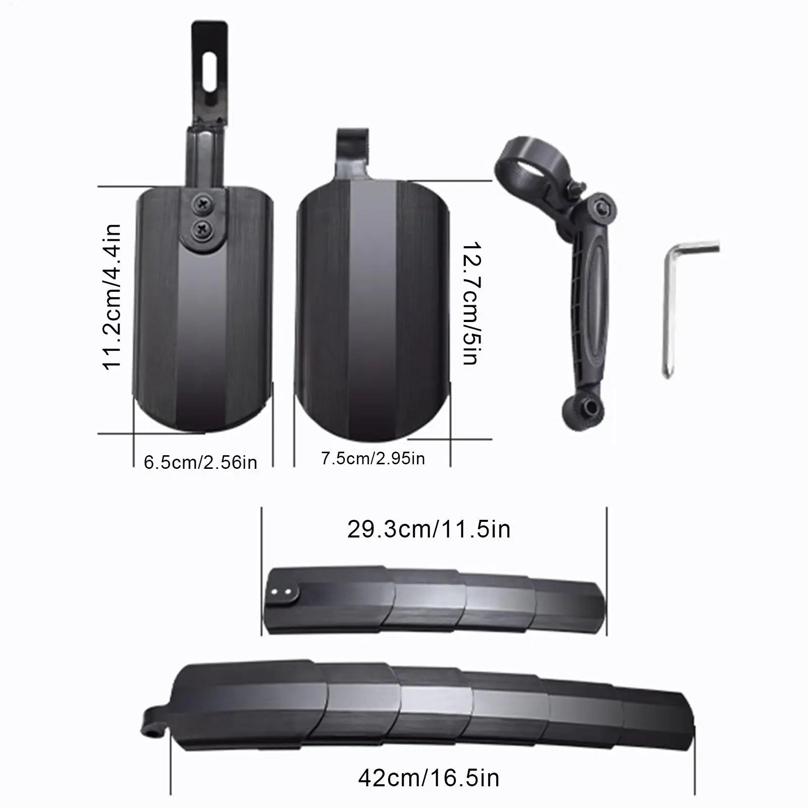 Bike Mud Guard Telescopic Bicycle Front Rear Fenders Splash Mudguard