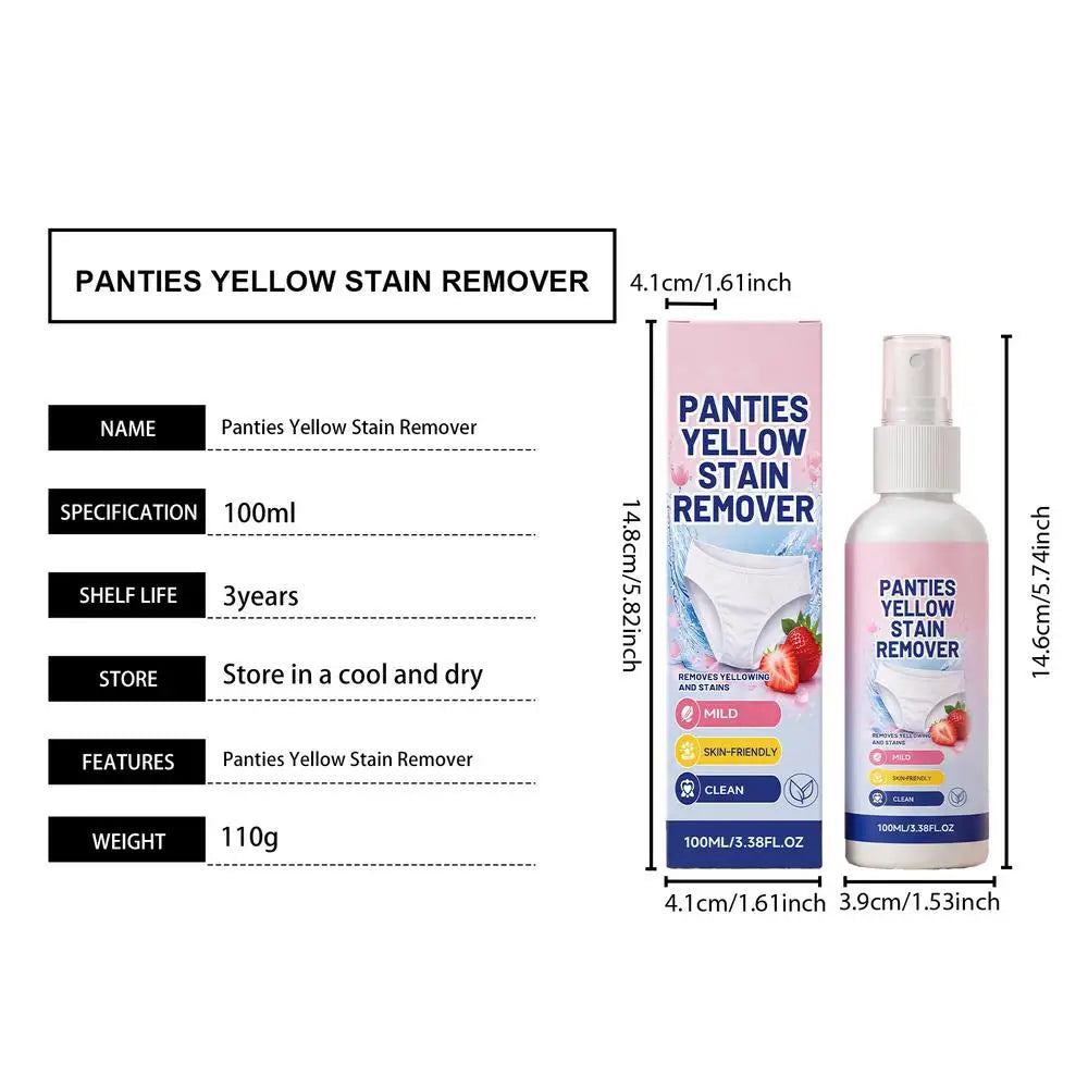 Underwear Stain Remover Spray Blood Secretion Yellow Spot Cleaner