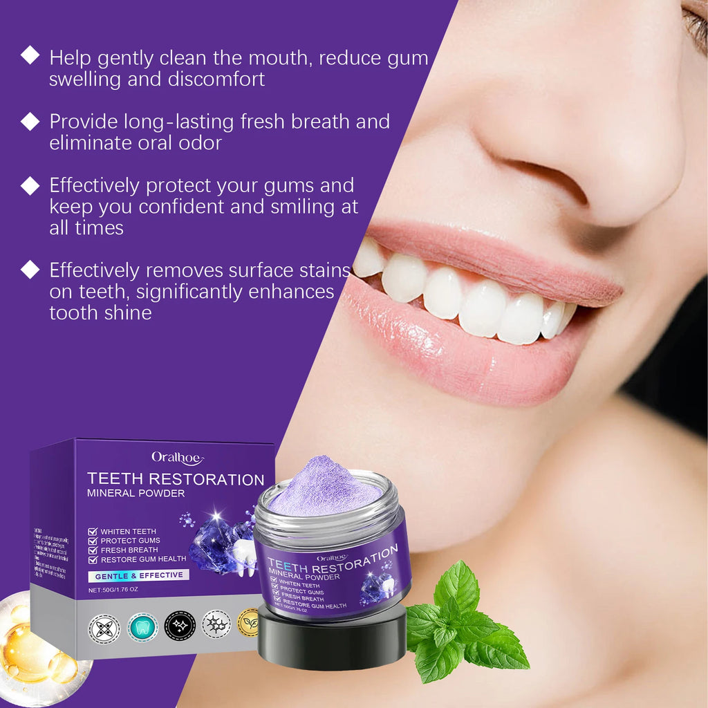 Oralhoe Purple Mineral Whitening Toothpaste – Stain Remover Whitening Toothpaste Zpaxo