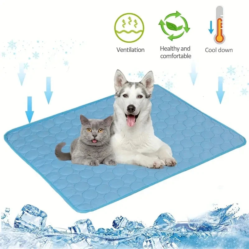 Dog Cooling Mat Summer Pet Cold Bed Extra Large Small Big Dogs Zpaxo