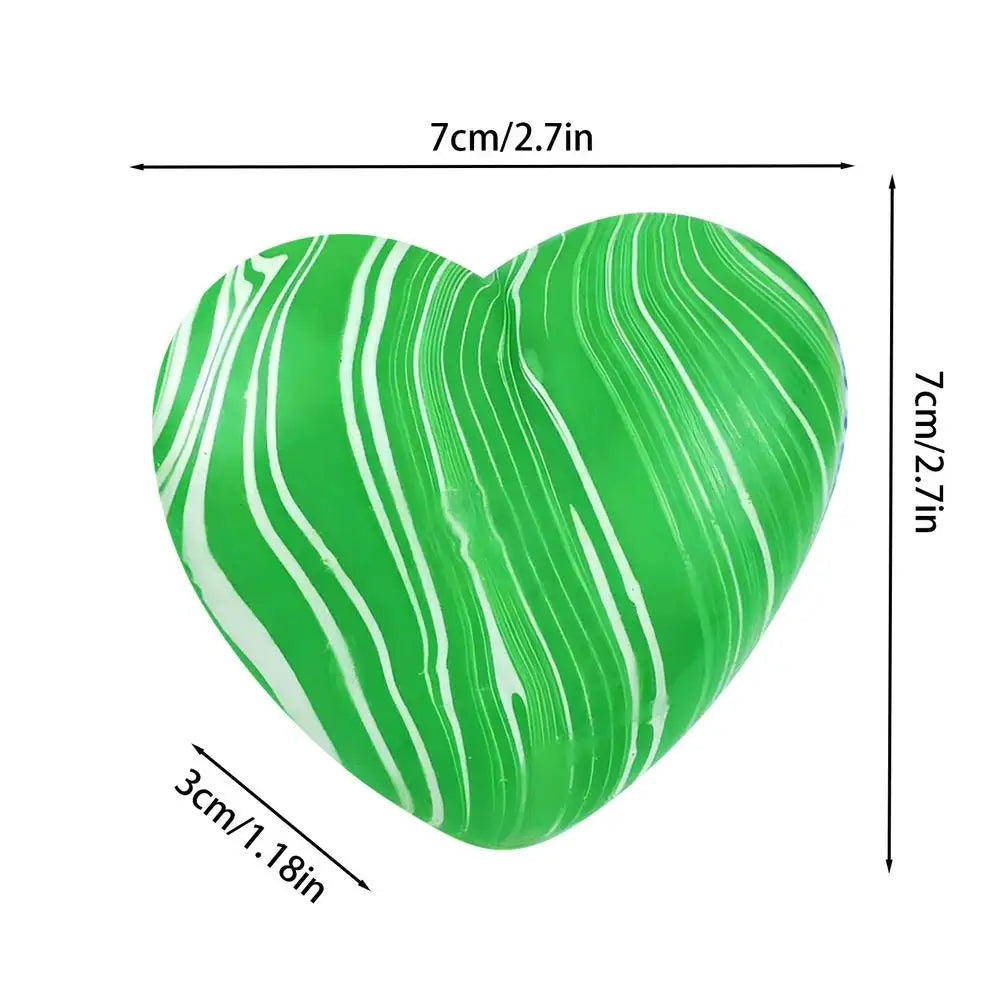 Slow Rising Stress Toy Soft Heart-Shaped Silicone Relaxation Tools Slow Rebound Stress Relief Fidget Toy For Adults Kids Youth Zpaxo Green China Mainland