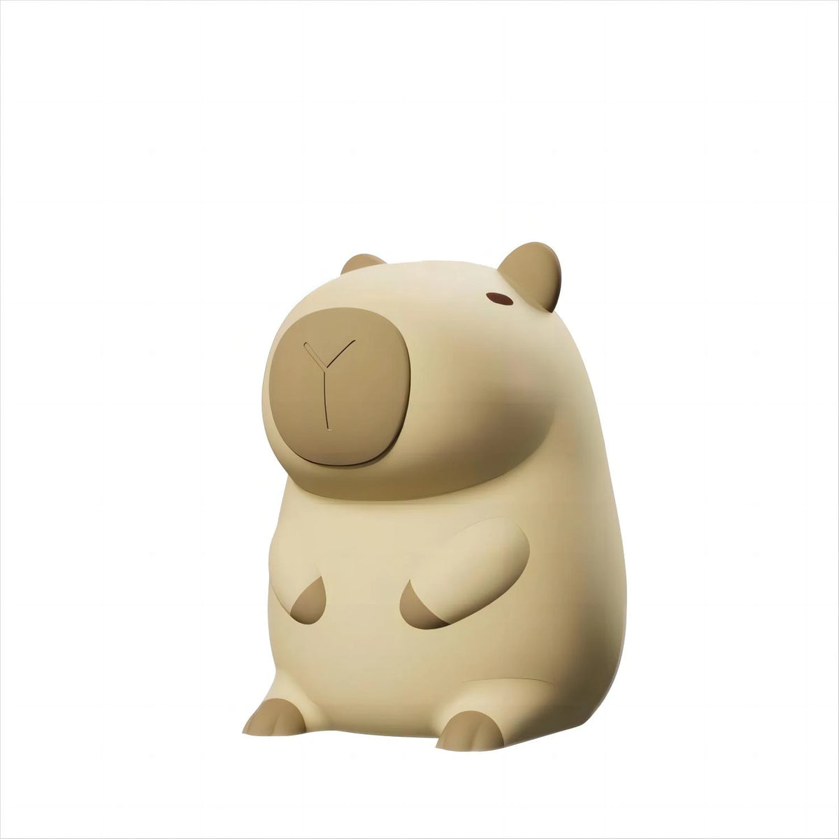 Cute Cartoon Capybara Silicone Night Light USB Rechargeable Timing Dimming Sleep Night Lamp for Children's Room Decor Zpaxo Blue