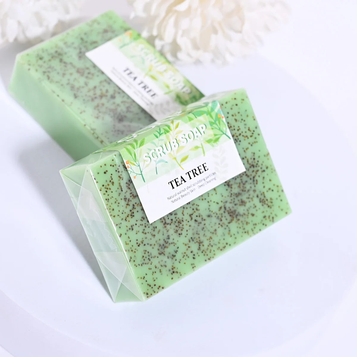 Tea Tree Oil Handmade Soap – Exfoliating & Anti-Acne 100g Handmade Bar Soap Zpaxo