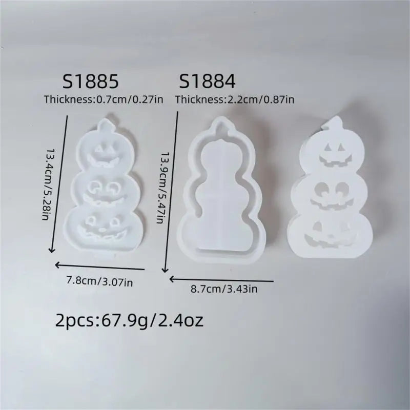 Silicone Molds Plasters Halloween Pumpkin Light Casting Ornament