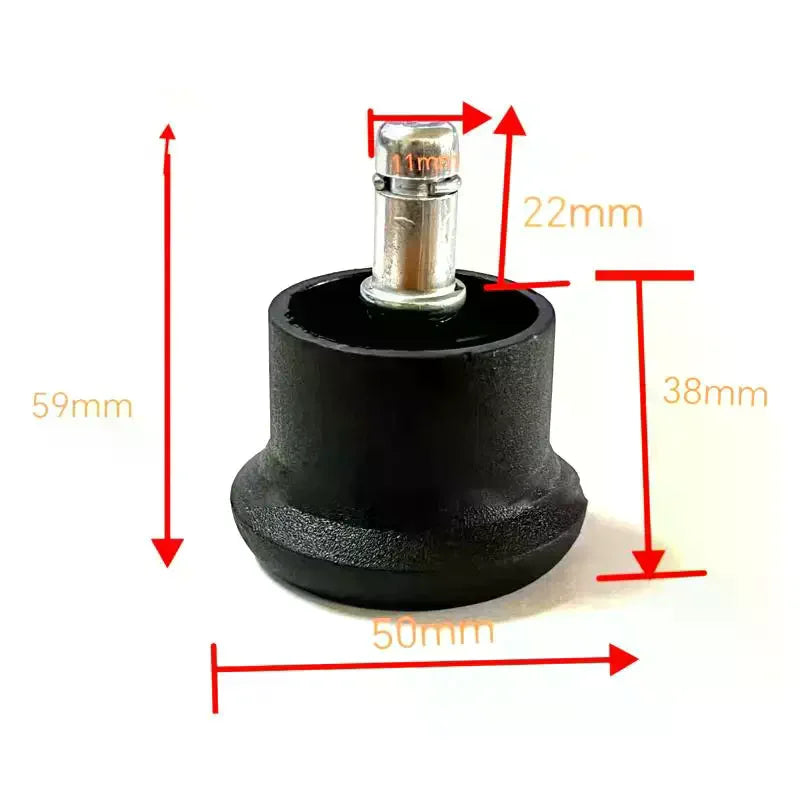 5 Chair Caster Wheels Office Stopper Glides Fixed Chairs Carpet Wheel Zpaxo