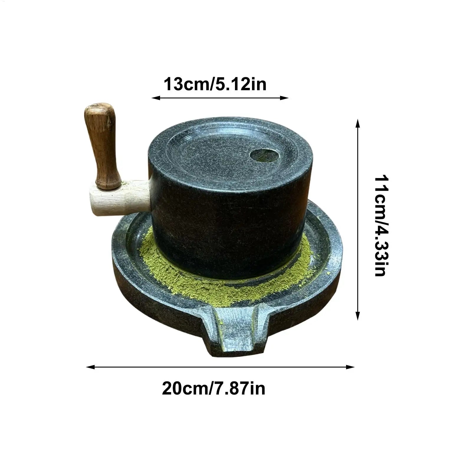 Small Matcha Stone Mill Manual Tea Grains Grinder Green Hand Pepper