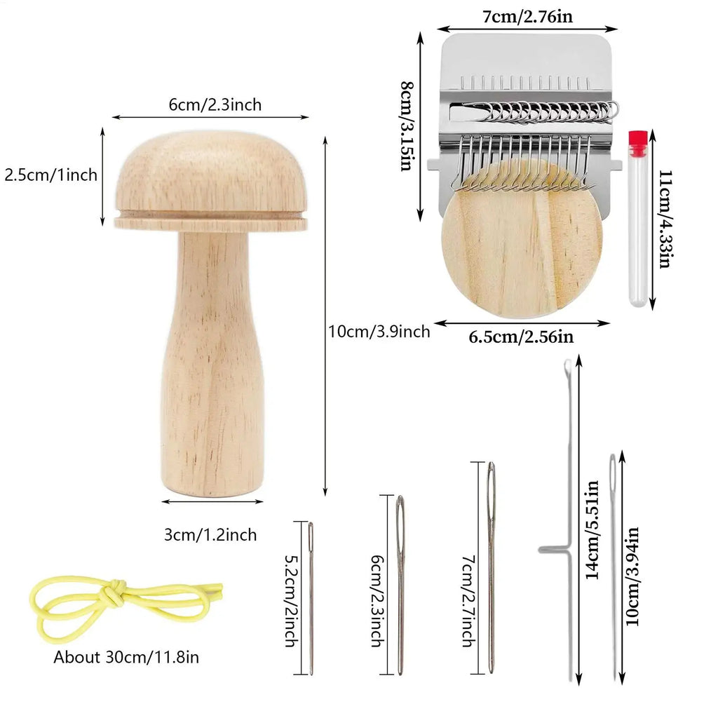 Mushroom Knitting Tool Patch Maker Portable Repair Sweater Socks