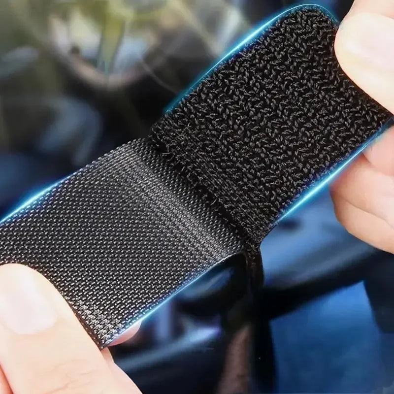 100PCS double-sided Household Use Touches Fastener Black Pad Fixed Patch Double Sided Mat Grip Strap Self-adhesive DIY Apparel Zpaxo