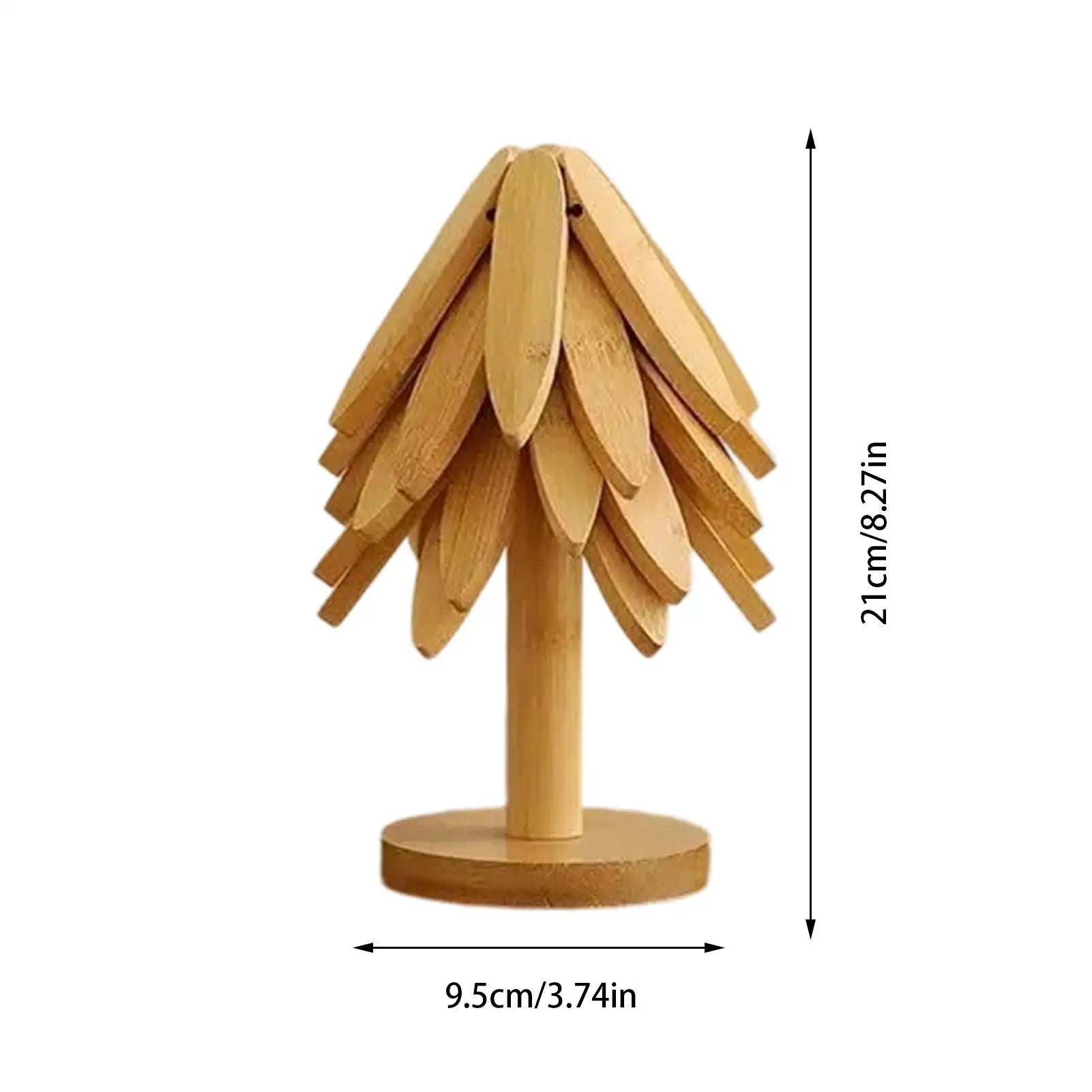 Wooden Tree Coasters Insulation Placemat Christmas Trivets Dishes