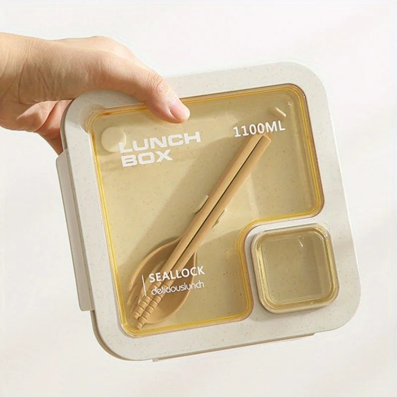 Wheat Straw Bento Box – Microwave-Safe Lunch Box Set Bento Lunch Box Zpaxo