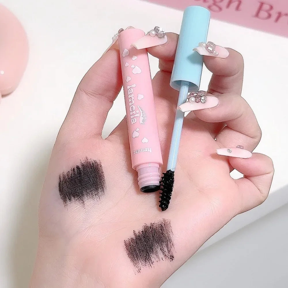 Pink Blue Tube 3D Mascara Fiber Lashes Thick Lengthening Lasting Zpaxo
