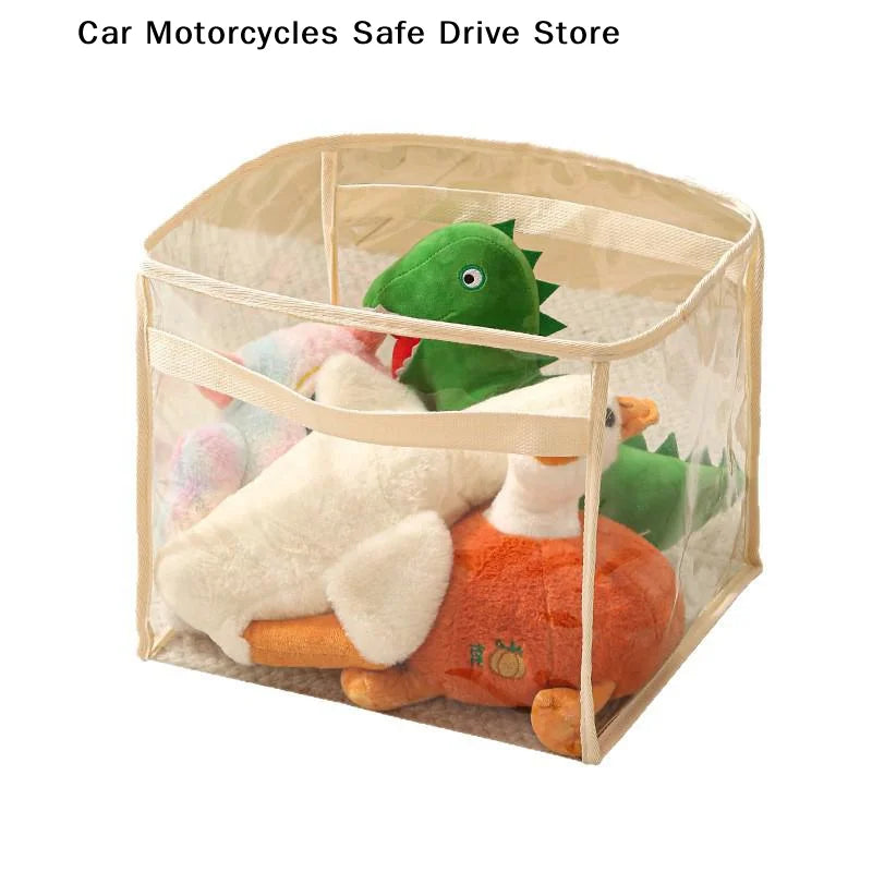 CMMultifunctional Transparent Large Toy Storage Bag Basket Children's