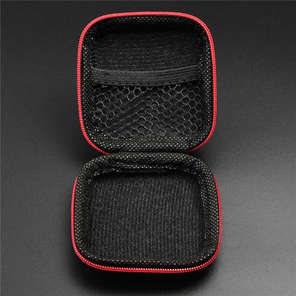 25-1PCS Earphone Storage Bag Data Cable Headset Box Portable Travel Earphones Storage Case Earphone Zipper Bag Accessories Zpaxo
