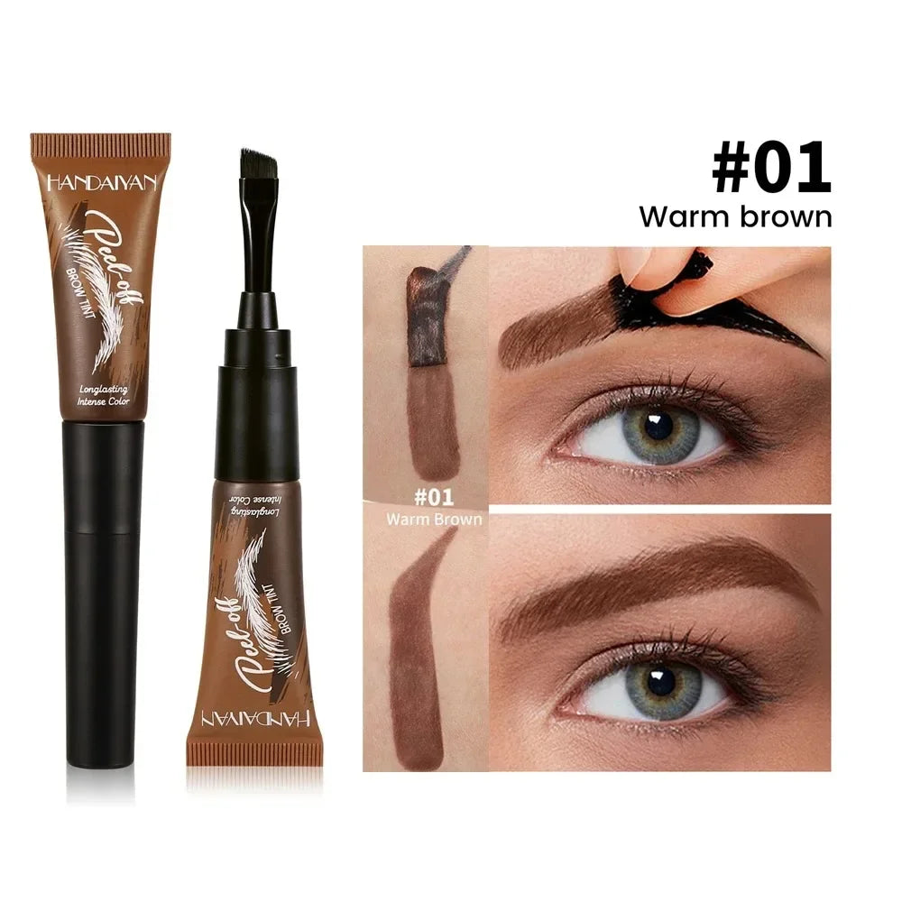 5 Peel-off Eyebrow Gel Cream Quick-drying Lasting Tearing Dye Glue Zpaxo 01-HANDAIYAN