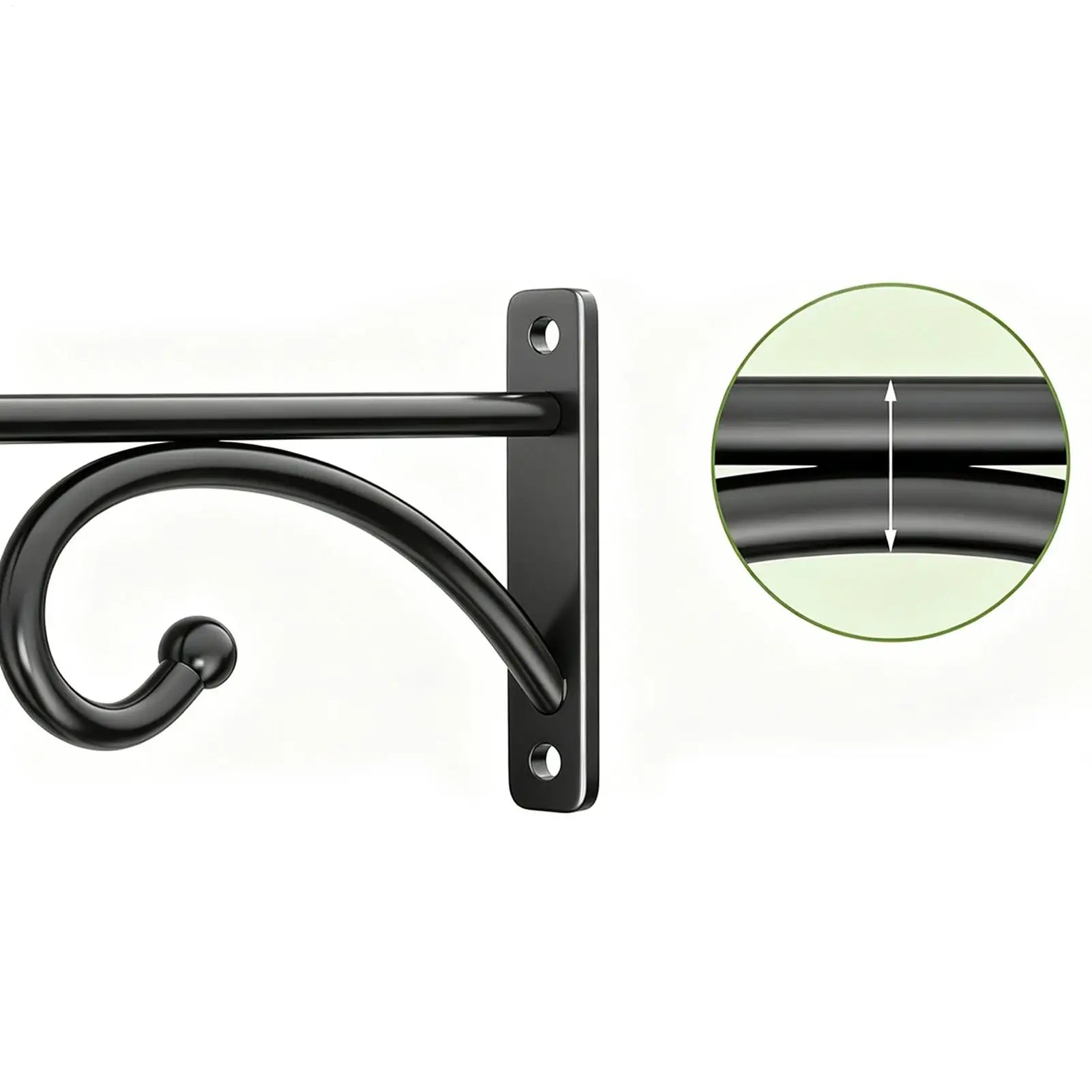 2-Pack Vintage Iron Wall Plant Hanger Hooks – Garden Décor Wall Plant Hanger Zpaxo