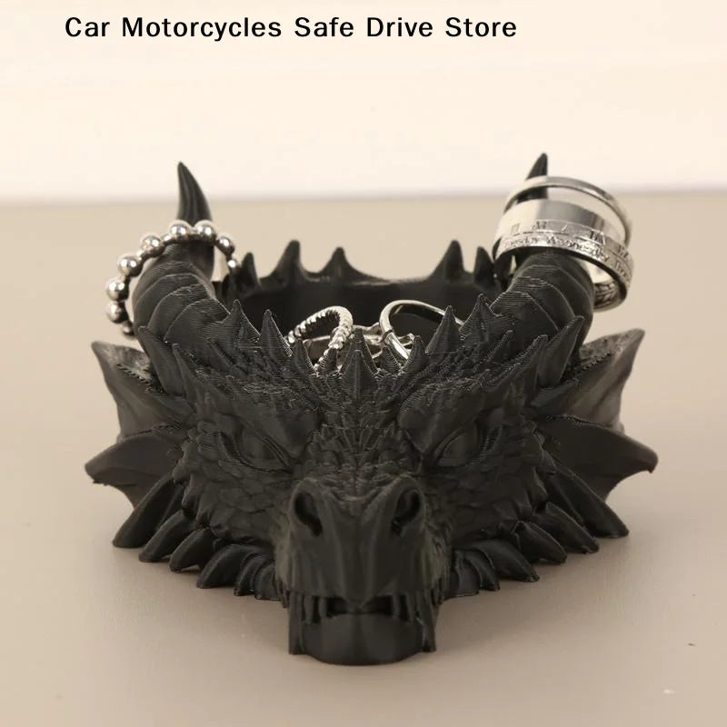 3D Print Dragon Head Storage Tray Multi-functional Funny Jewelry