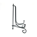 Black Wrought Iron Dish Holder Plate Display Stand Modern Bending Leg