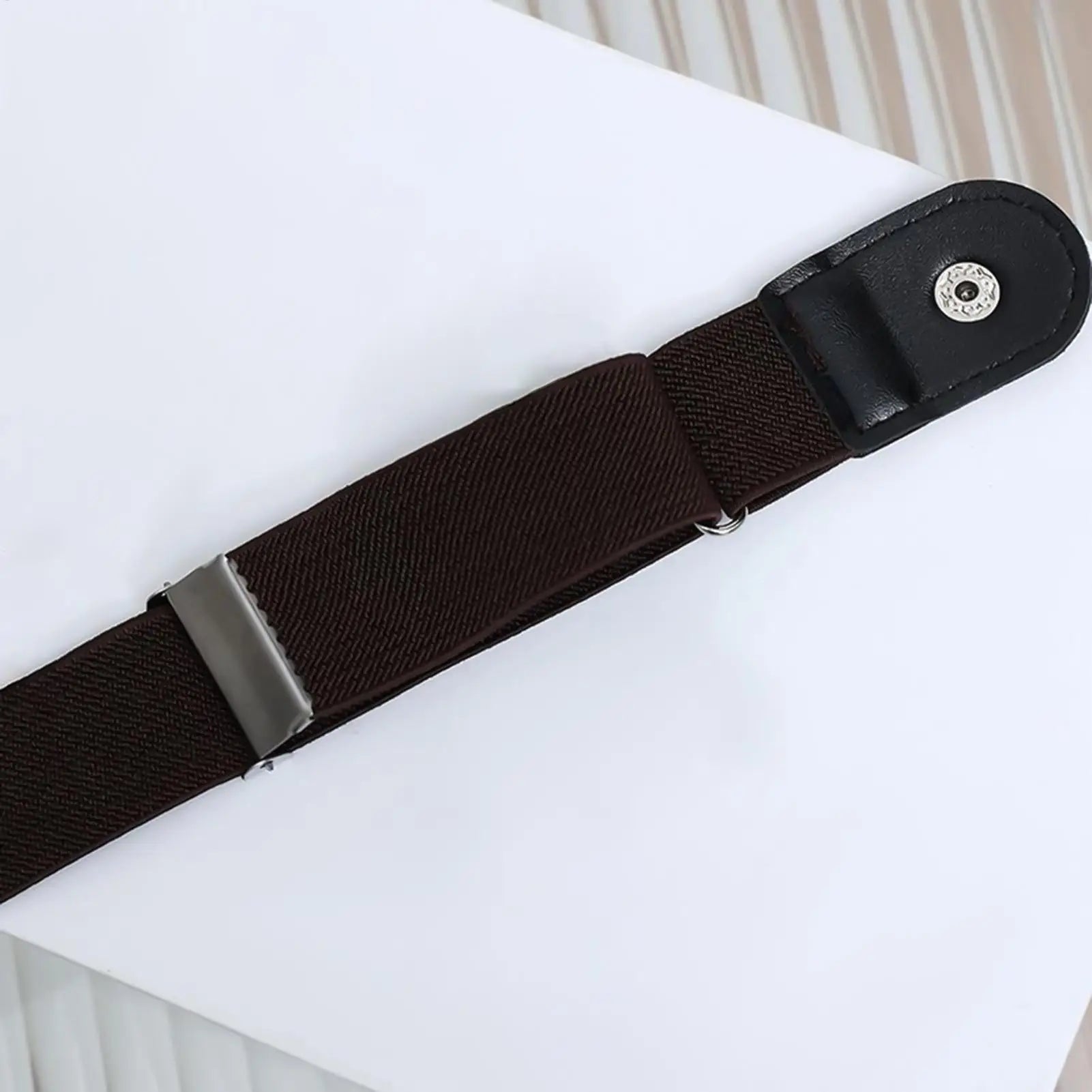 No Buckle Belt Adjustable Elastic Waist Band Invisible Belt Buckle-Free Belts for Women Men Jean Pants No Buckle Waist Belt Zpaxo