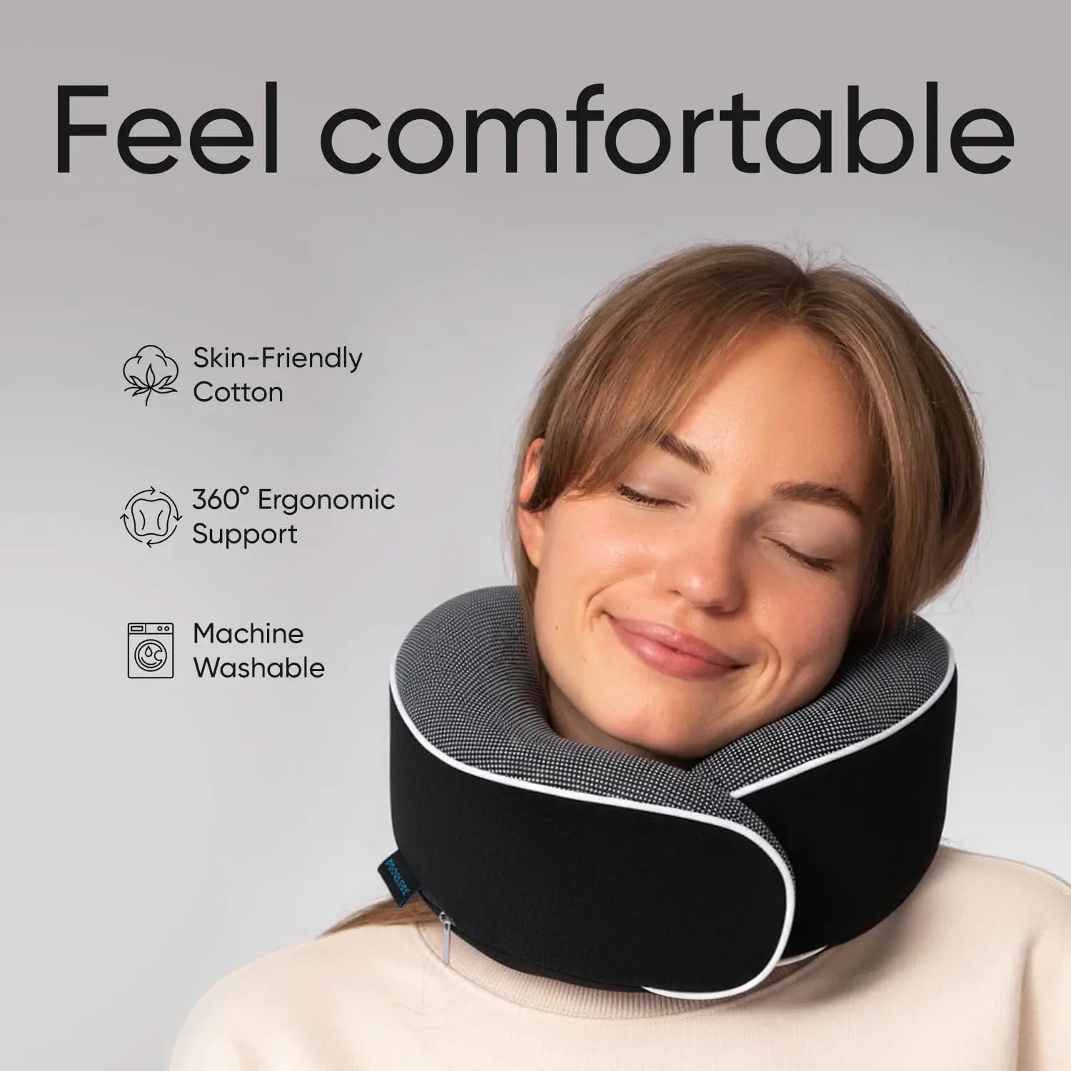 Orthopedic Neck Pillow Travel Pillows Airplanes Memory Foam 360 Head