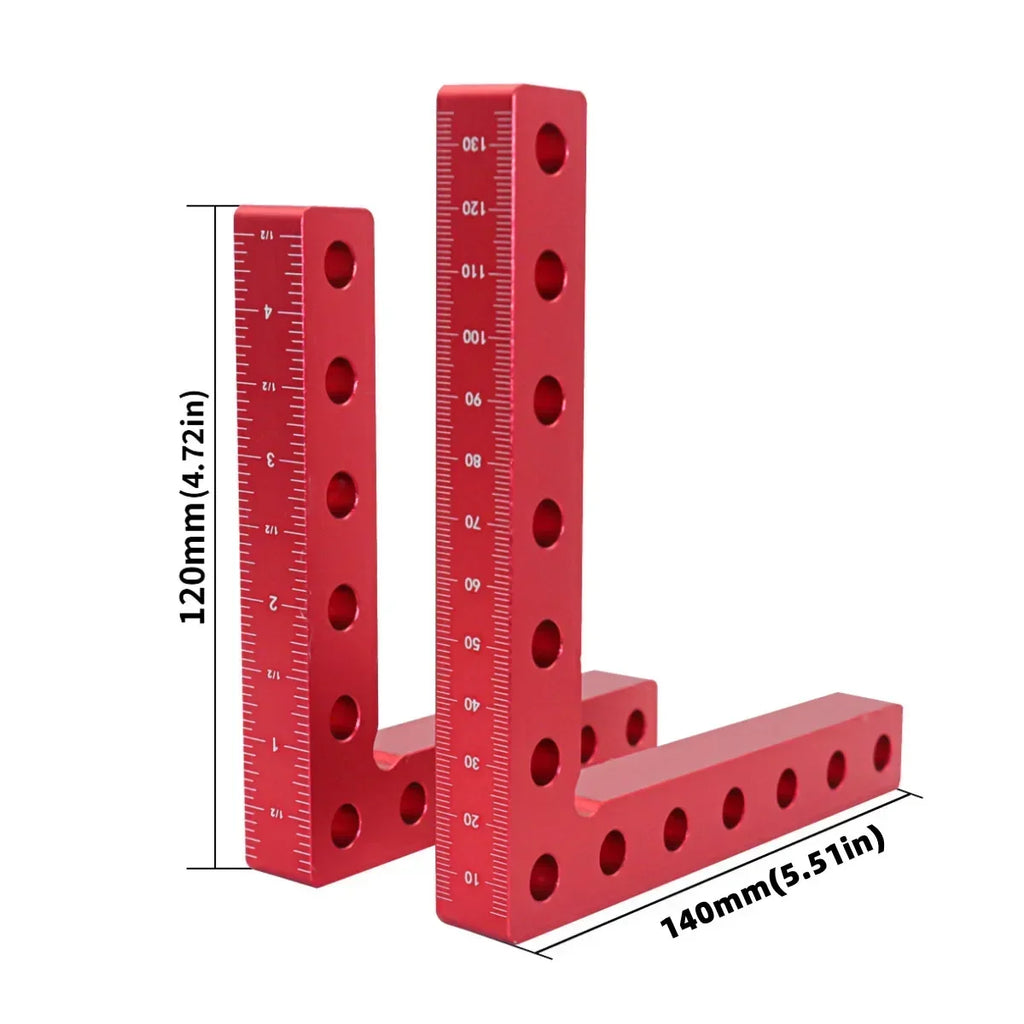 90° Right Angle Fixing Clip 120/140mm – L-Shaped Woodworking Clamp Woodworking Corner Clamp Zpaxo