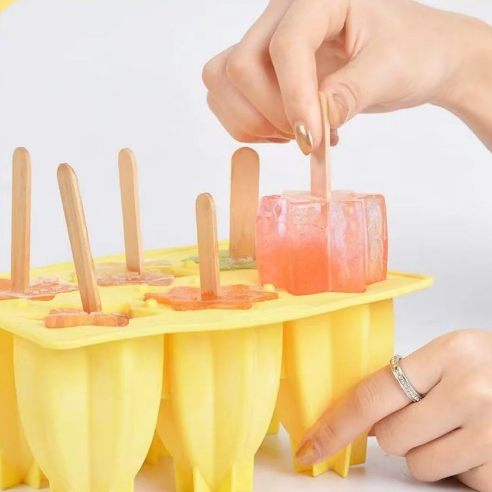 Silicone Ice Cream Mold Make Popsicle Homemade Dessert Freezer Juice Zpaxo