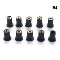 Motorcycle M4 M5 M6 Rubber Well Nuts Blind Fatener Windscreen