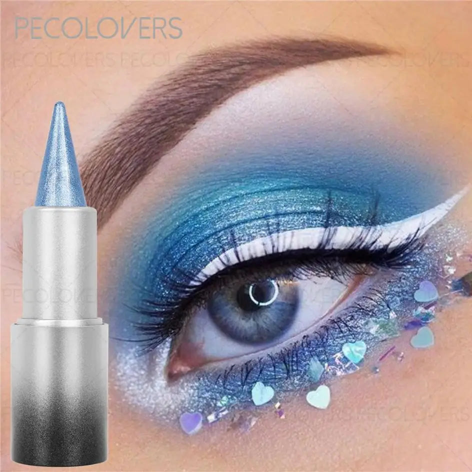 1pc Green and Purple, Blue Eye Shadow Pen, Long-Lasting Waterproof, Colorful and Multi-Functional Eyeshadow and Eyeliner Zpaxo