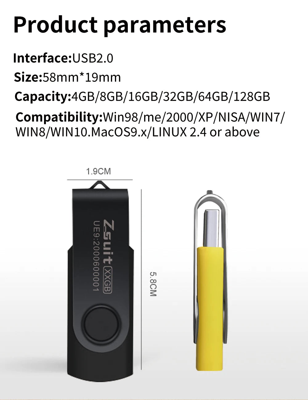 Zsuit 10Pcs/Lot USB Flash Drive 64GB 32GB 128GB High Speed Pen Drive 16GB Memory Stick Free Custom Logo Gift Metal Memory U Disk Zpaxo