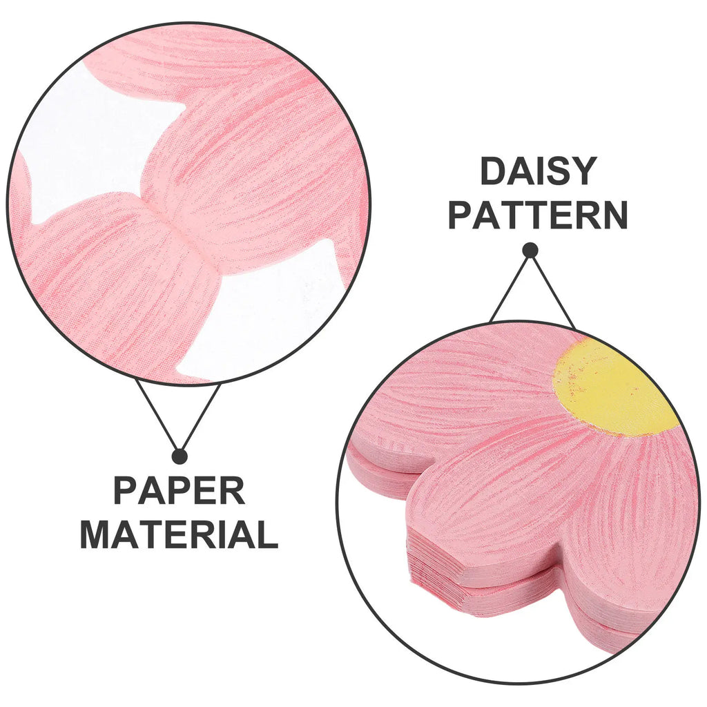 40 Sheets Daisy Decorative Paper Napkins Floral Party Supplies