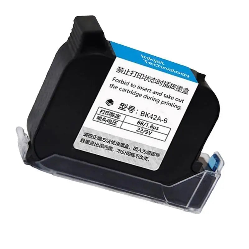 652F 12.7mm Inkjet Cartridge BK42A-6 42ml Black Cartridge with Quick Drying 600DPI for No Encrypted Inkjet Printers Zpaxo