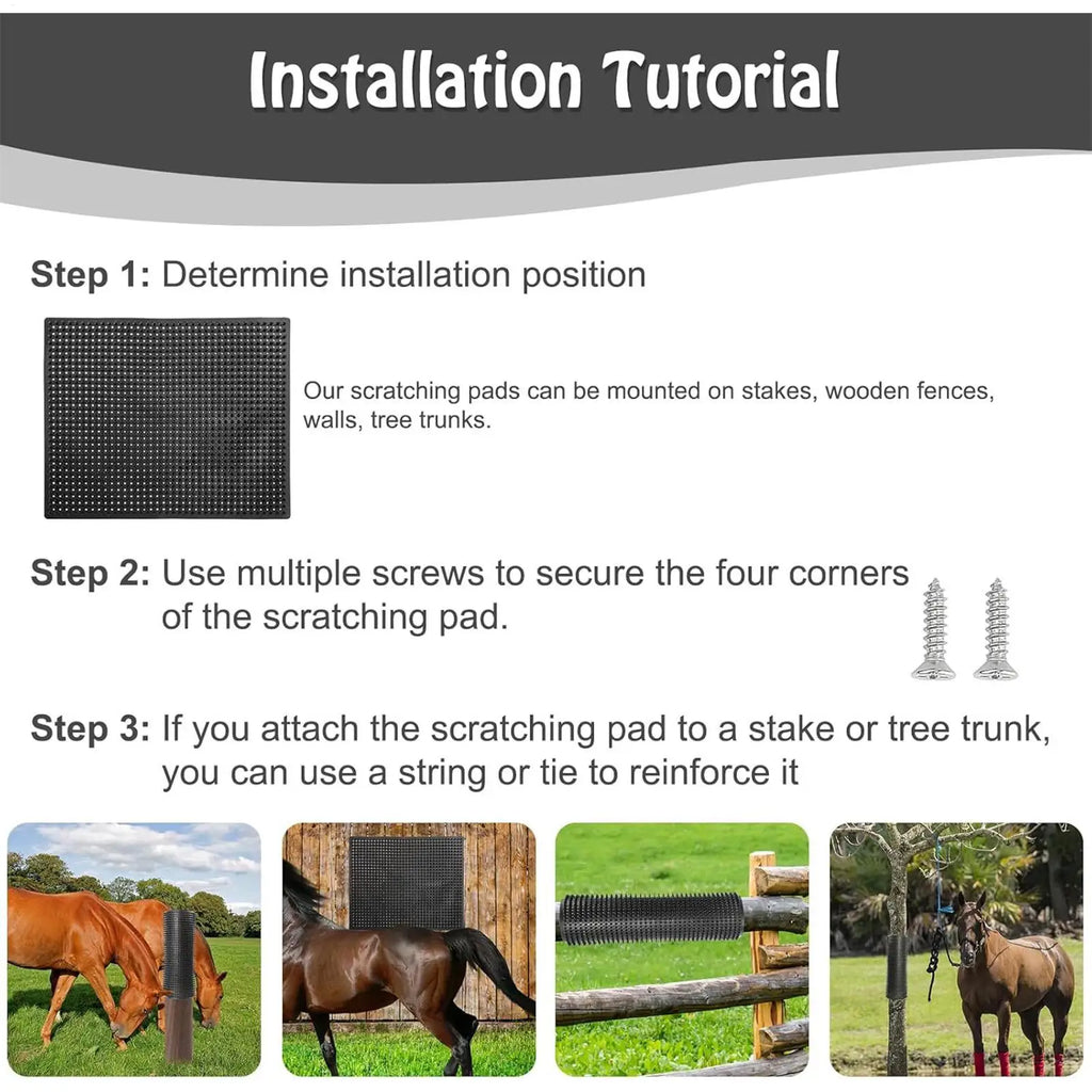 Livestock Scratching Brush Grooming Itch Relief Toy Horse Cow