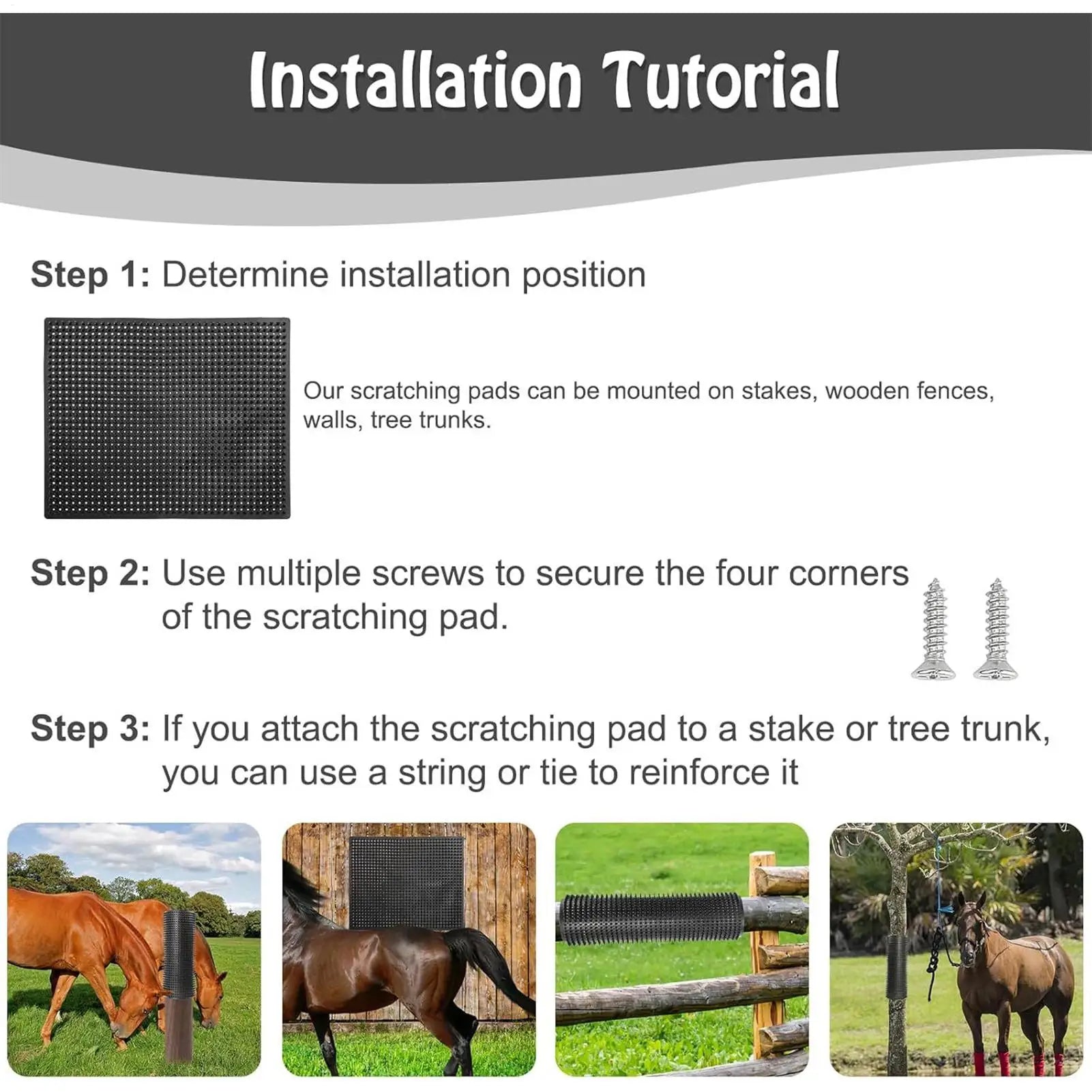 Livestock Scratching Brush Grooming Itch Relief Toy Horse Cow
