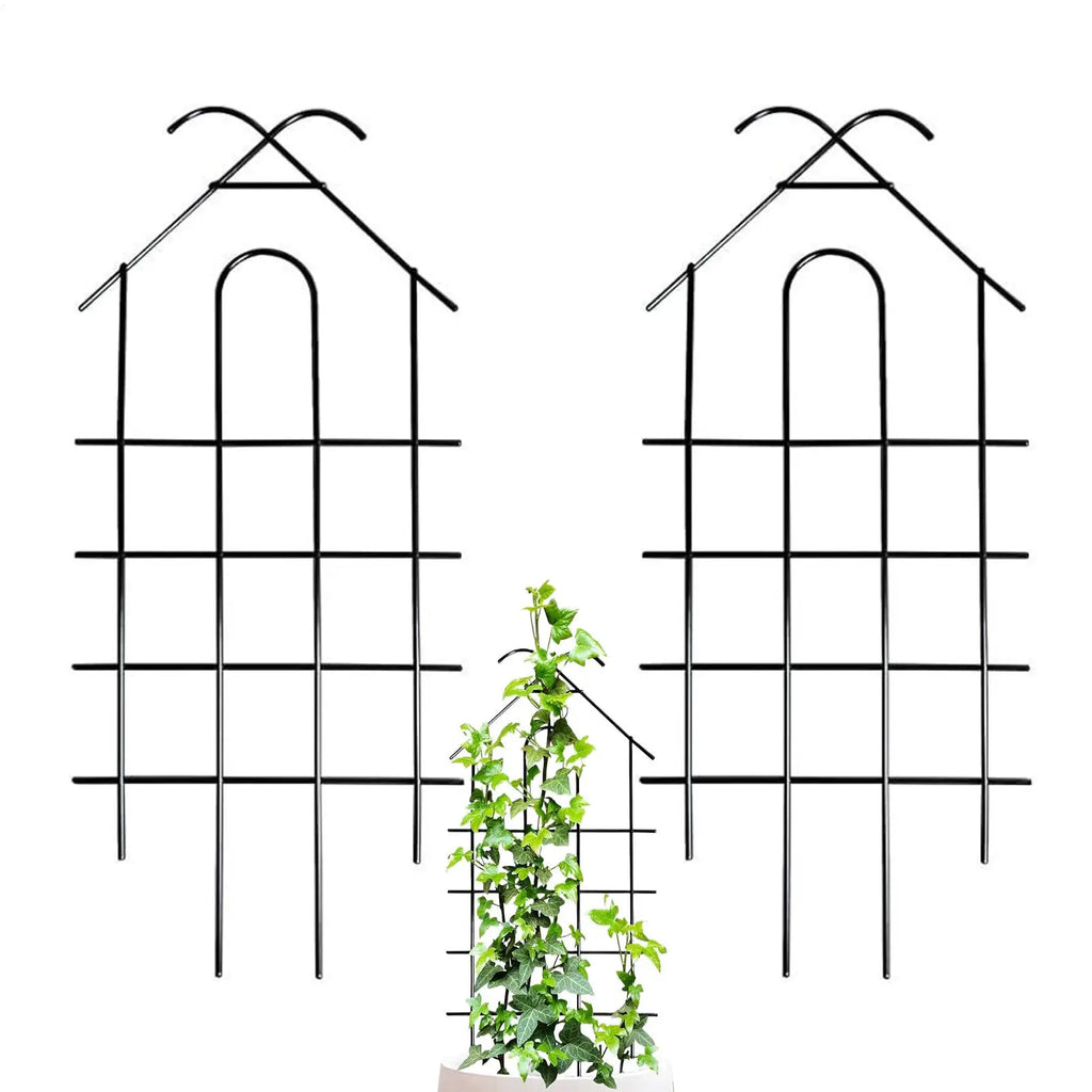 2-Pack Metal Garden Trellis for Climbing Plants & Vines Garden Trellis Zpaxo