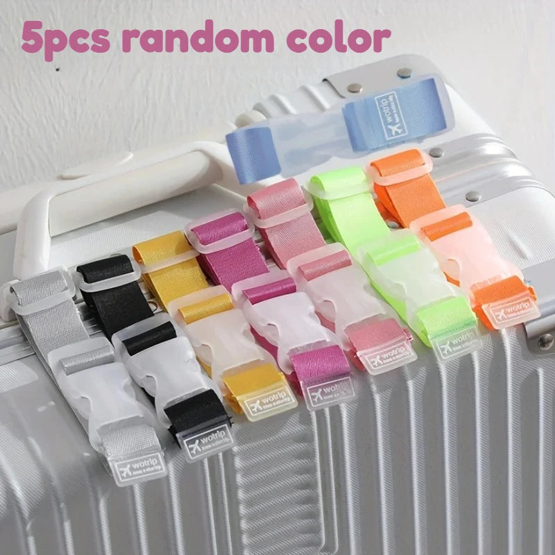 Colorful Adjustable Baggage Nylon Straps Belt Security Bag Buckle