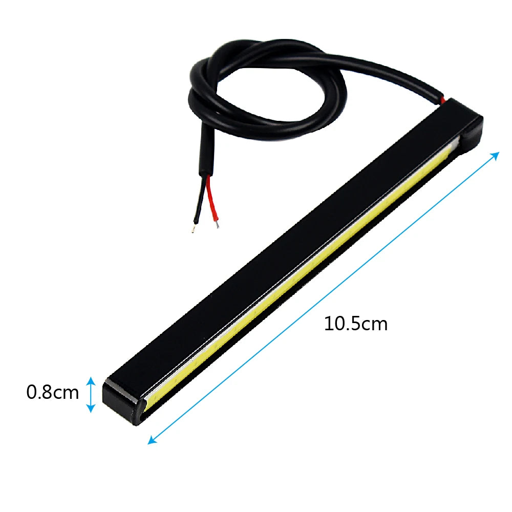DC 12V COB Car DRL LED Daytime Running Lights Driving Fog Lamps
