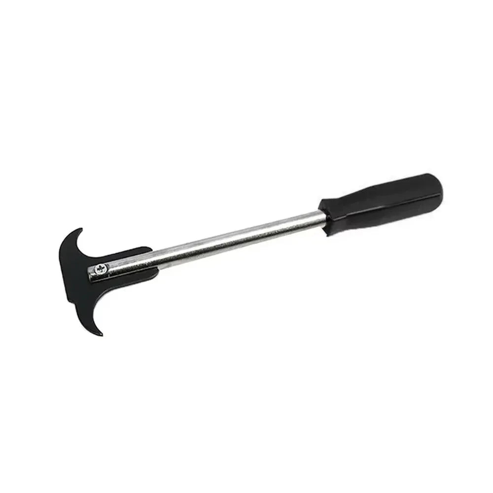 Double Hooks Oil Seal Extractor Practical Rust-proof Oil Seal Wrench Puller Universal Car Repair Hand Wrench Zpaxo Black