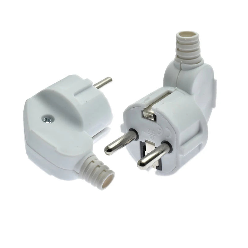 EU Plug Male Replacement AC Outlets Rewireable 16A Adapter Electeic